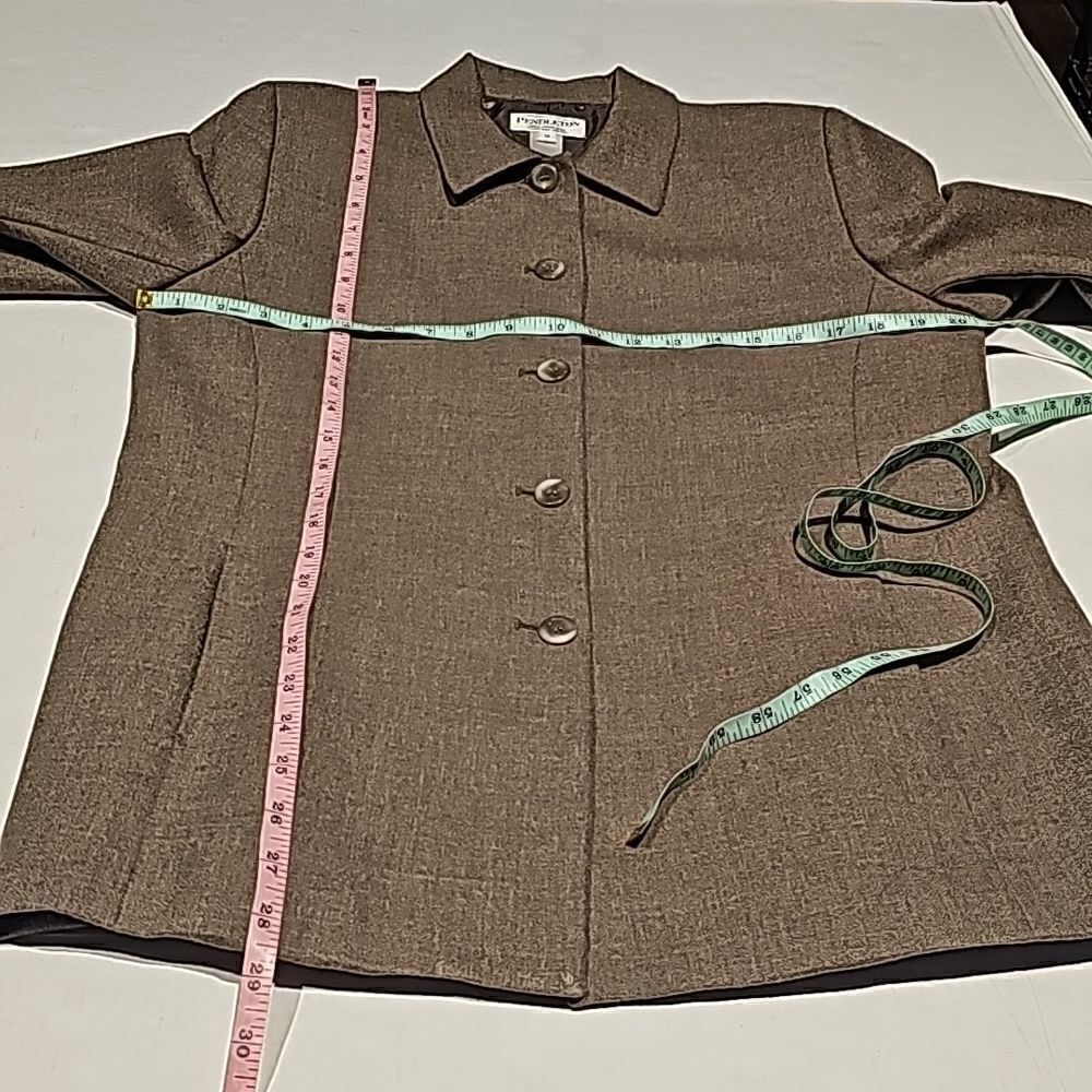 Pendleton all wool button front jacket size 12 - Picture 6 of 9